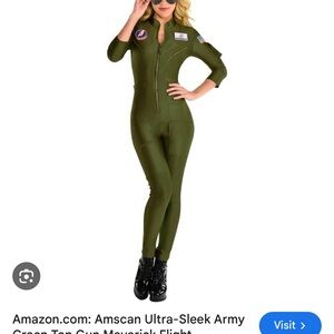 Army Green Flight Suit Costume